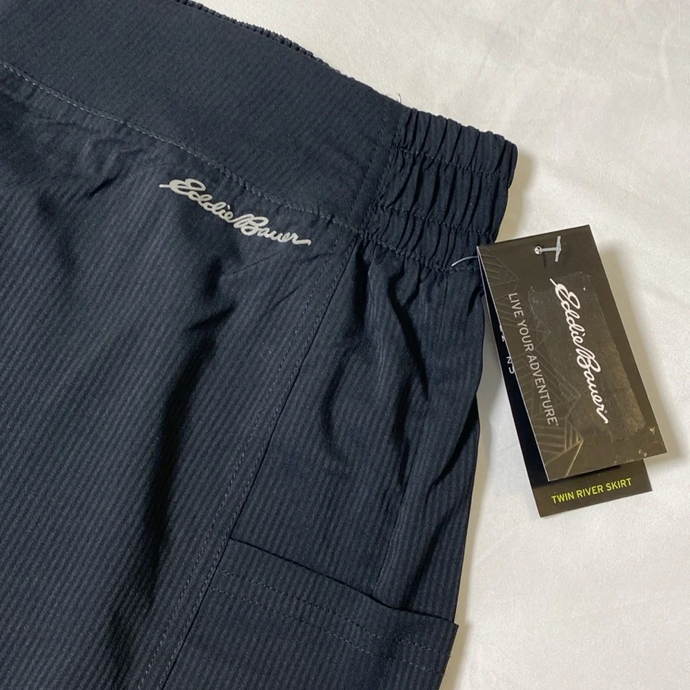 NWT Eddie Bauer Everyday Active Woven Stripe Skirt - Picture 8 of 16